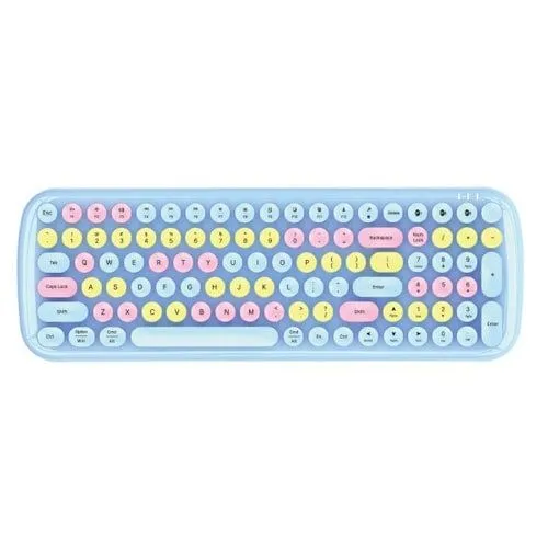Moffii BT WL RETRO TASTATURA U PLAVOJ boji (SK-646BTBL)