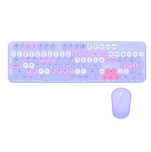 Moffii WL HONEY COMB TASTATURA I MIŠ U LjUBIČASTOJ boji (SMK-649M5AGPR)