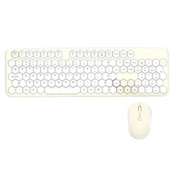 Moffii WL HONEY COMB TASTATURA I MIŠ U ŽUTO/BELOJ boji (SMK-649M5AGYLWH)