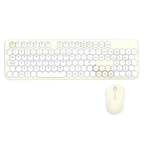 Moffii WL HONEY COMB TASTATURA I MIŠ U ŽUTO/BELOJ boji (SMK-649M5AGYLWH)