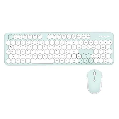 Moffii WL HONEY COMB TASTATURA I MIŠ U ZELENO/BELOJ boji (SMK-649M5AGGNWH)