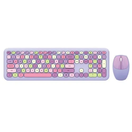 Moffii WL RETRO TASTATURA I MIŠ U LjUBIČASTOJ boji (SMK-666395AGPR)