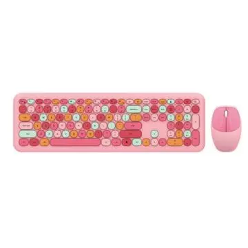 Moffii WL RETRO TASTATURA I MIŠ U PINK boji (SMK-666395AGPK)