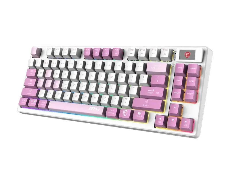 MSI FORGE GK600 TKL W VIOLET US wireless tastatura