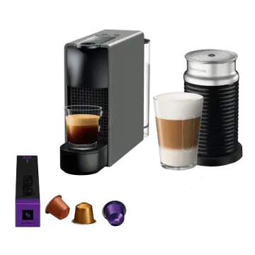 Nespresso APARAT ZA KAFU Essenza Mini Gray i Aeroccino 3 A3NC30EUGR-TX