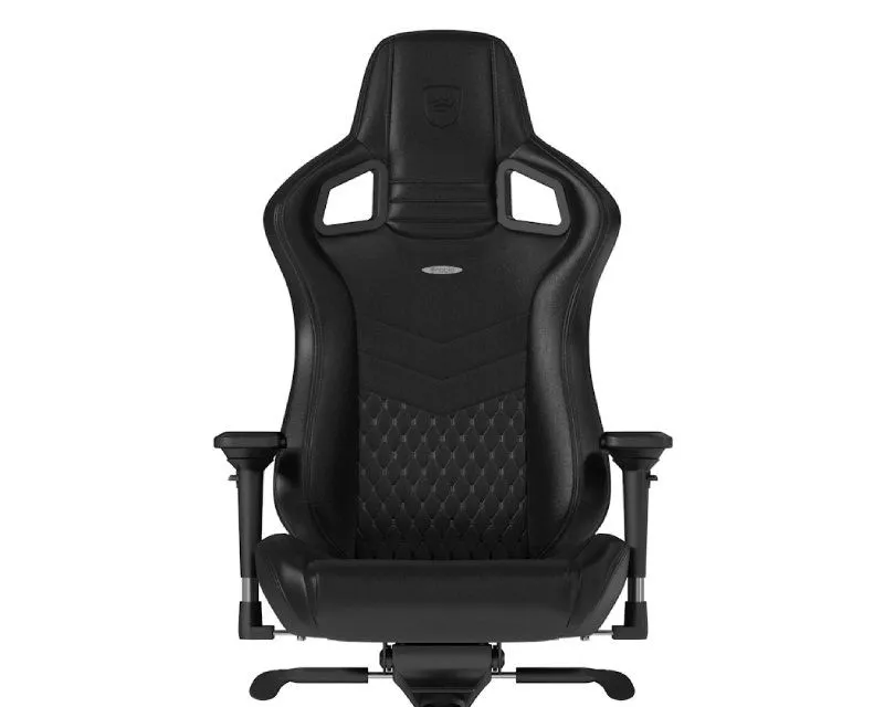 NOBLECHAIRS EPIC Real Leather Gaming stolica crna