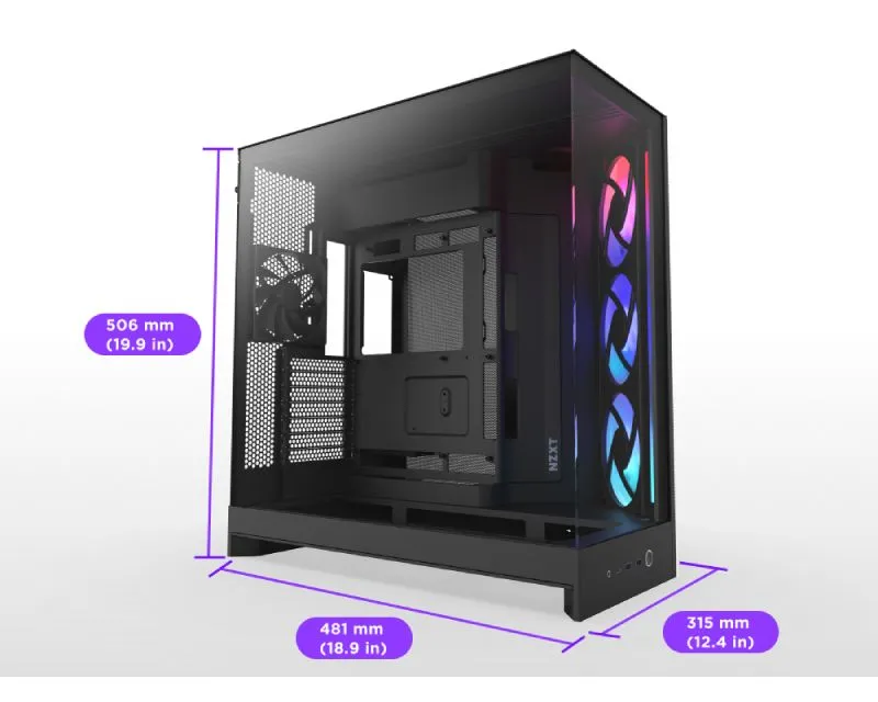 NZXT H9 Flow RGB Gaming kućište crno (CM-H92FB-R1)