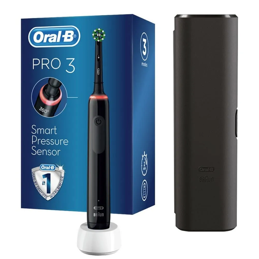 OralB ELEKTRIČNA ČETKICA ZA ZUBE Pro 3 Crna