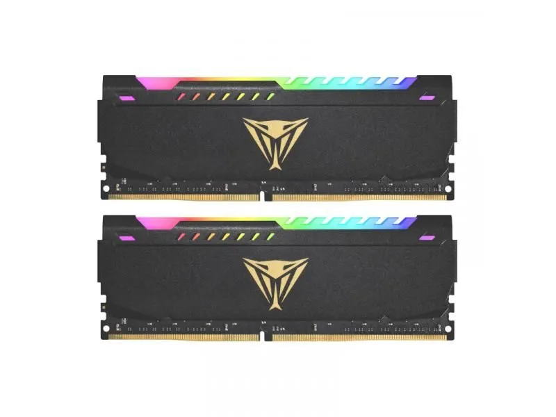 Patriot RAM MEMORIJA DDR4 32GB 2x16GB 3200MHZ Viper Steel RGB BLACK Dual Channel PVSR432G320C8K