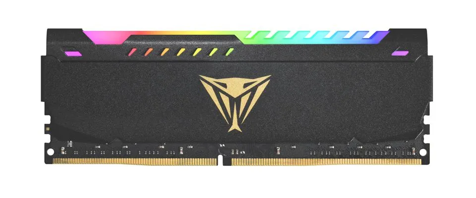 Patriot RAM MEMORIJA DDR4 32GB 2x16GB 3600MHZ Viper Steel RGB BLACK Dual Channel PVSR432G360C0K