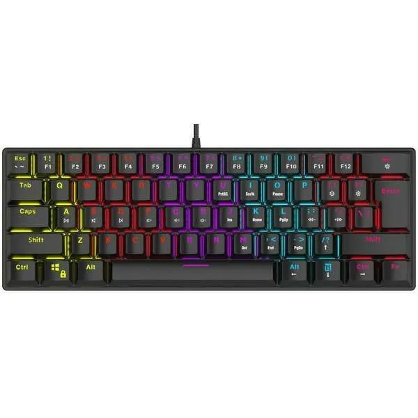 Rampage GAMING TASTATURA PLOWER K-60 Black US Blue Switch