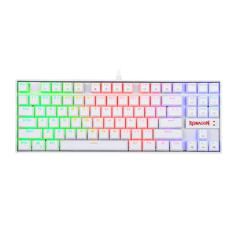 Redragon TASTATURA Kumara K552-RGB Mechanical White - Red Switch