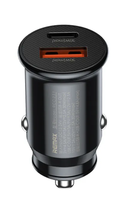 Remax Auto punjač adapter 1xUSB+1xTIP C 30W 748 RCC231