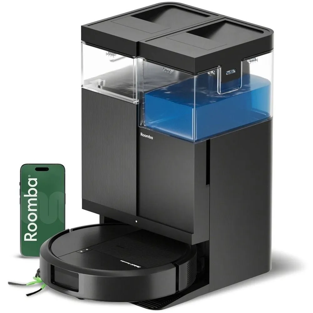 ROBOT USISIVAČ I BRISAČ iRobot Roomba Plus 515 Combo + Autowash Black N285040
