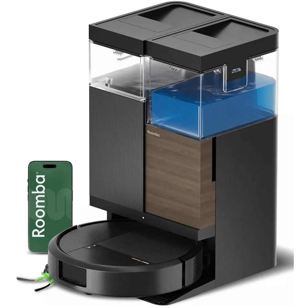 ROBOT USISIVAČ I BRISAČ iRobot Roomba Plus 575 Combo Robot + AutoWash Black R285040