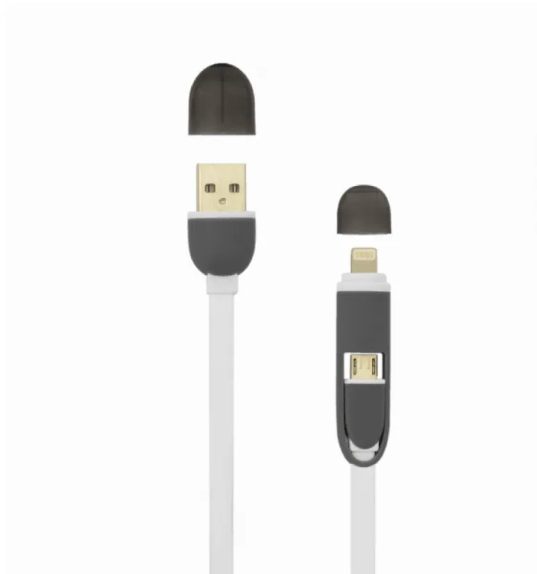 S-BOX KABL USB A / Micro B + IPH.5  1,5 m W