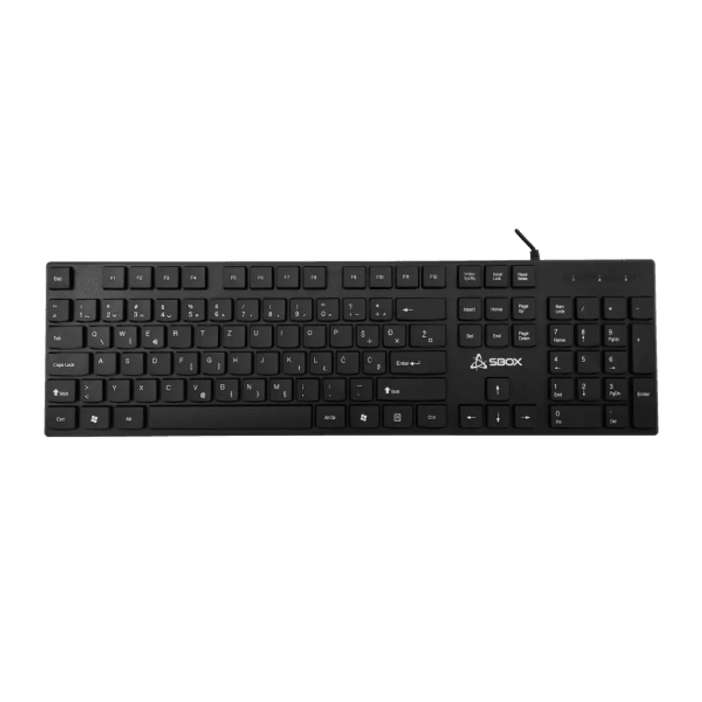 S-BOX TASTATURA K 123, USB, SR, 104 tastera