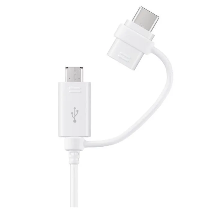 Samsung KABL ZA PUNJAČ USB A (MUŠKI) NA MICRO USB/USB TIP-C (MUŠKI) 1.5M BELI EP-DG930-DWE