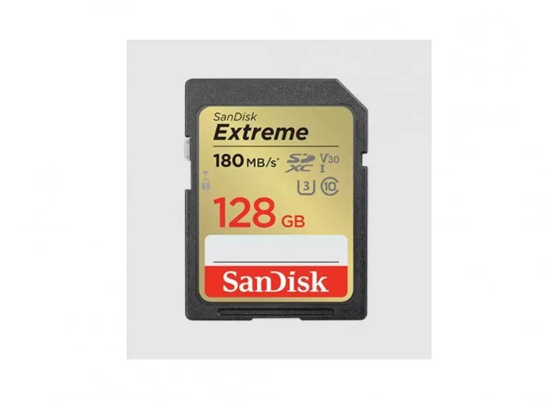 SanDisk MEMORIJSKA KARTICA SDXC 128GB extreme, 180Mb/s UHS-I Class 10 U3 V30 67781
