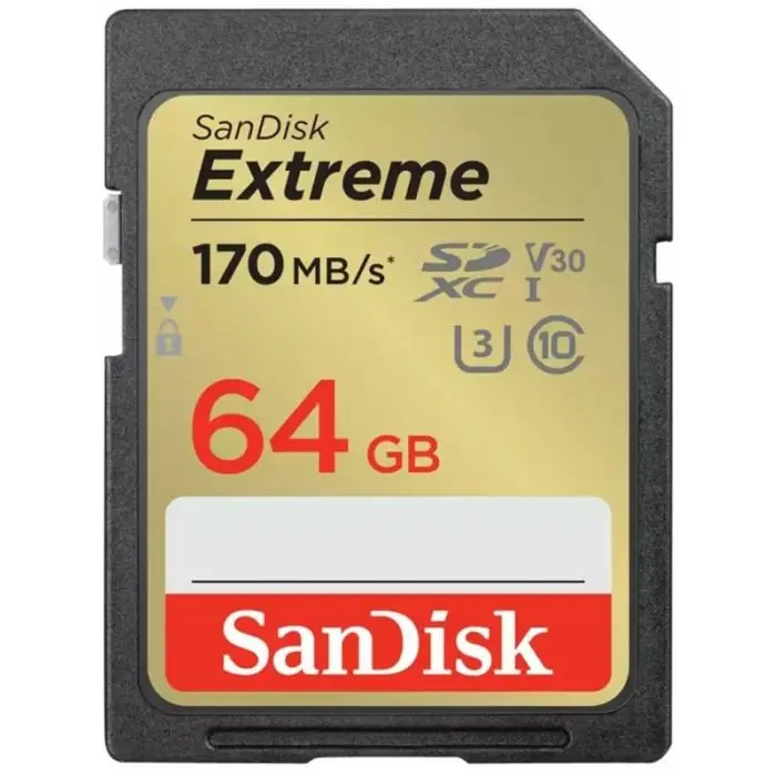 SanDisk MEMORIJSKA KARTICA SDXC 64GB Extreme 170MB/S V30 UHS-I Class 10 U3 V30 67783