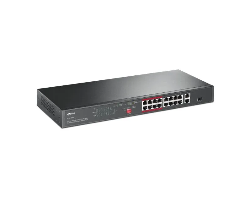 TP-LINK TL-SL1218P POE 16 PORTA 10/100MBS + 2GIG LAN