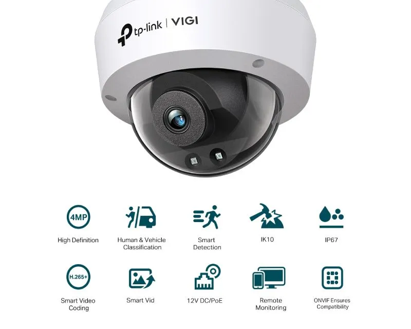 TP-LINK VIGI C240I-2.8mm, IR30m 4mpx Dom kamera,
