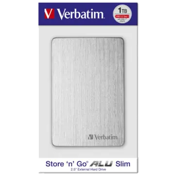 Verbatim EKSTERNI HDD Alu Slim HDD 1TB Silver 53663