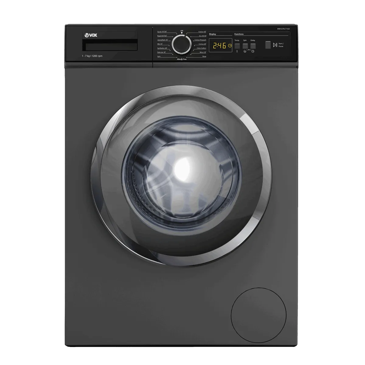 VOX MAŠINA ZA PRANJE VEŠA WM1270LT1GD 7 kg, 1200 obrtaja