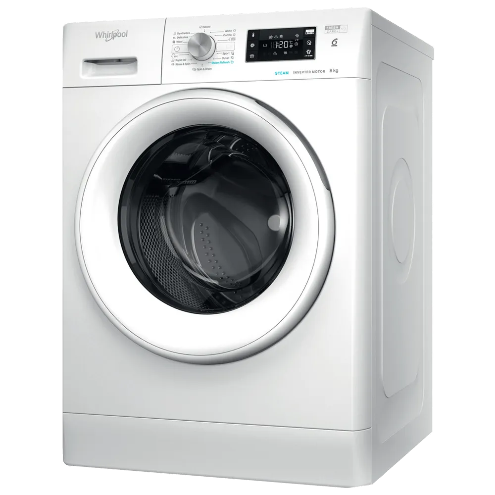 Whirlpool MAŠINA ZA PRANJE VEŠA FFB 8258 WV EE 8 kg, 1200 obrtaja