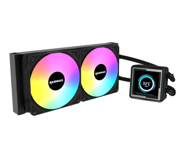 CPU hladnjak Raidmax INFINITA LM240 ARGB LCD 2.73 Black, LM240BK - DS Computers DOO