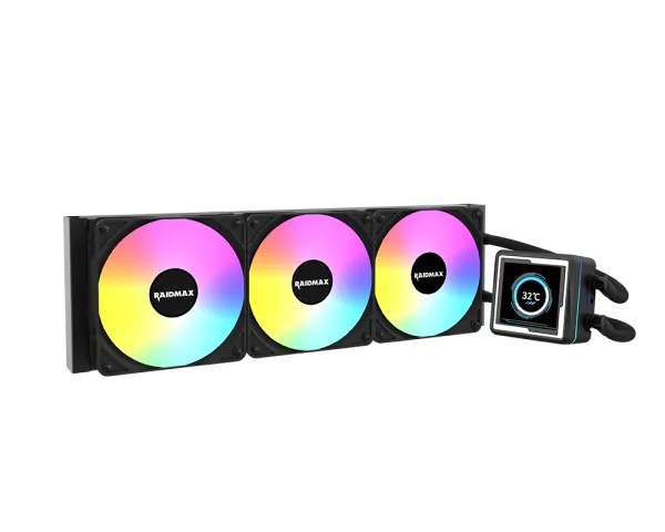 CPU hladnjak Raidmax INFINITAS LM360 ARGB LCD 2.73 Black, LM360BK - DS Computers DOO