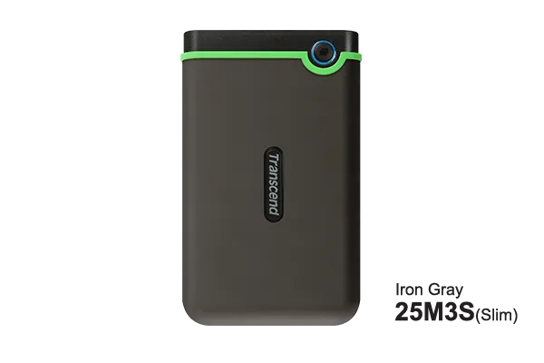 HDD E2.5" Transcend 2TB USB 3.1 TS2TSJ25M3S Anti-shock Iron grey
