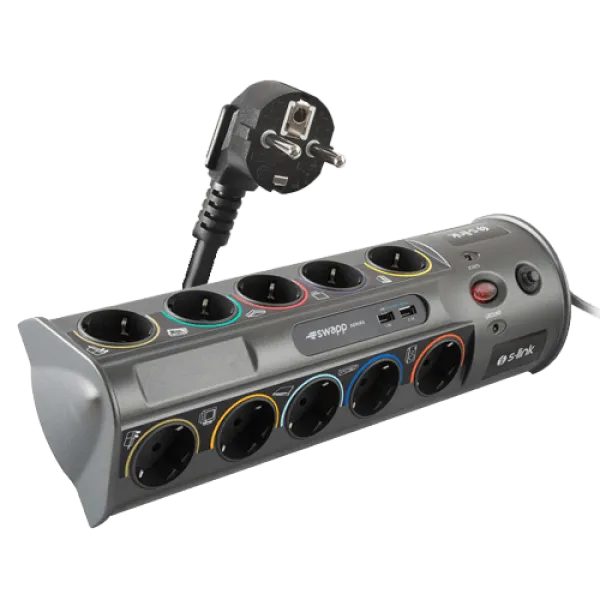 Kabl surge S-Link PRZ01 10xšuko/2xUSB/3m - DS Computers DOO