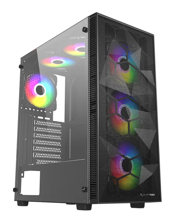 Kuciste Raidmax Talos ARGB window/black, 4x 120mm/650W