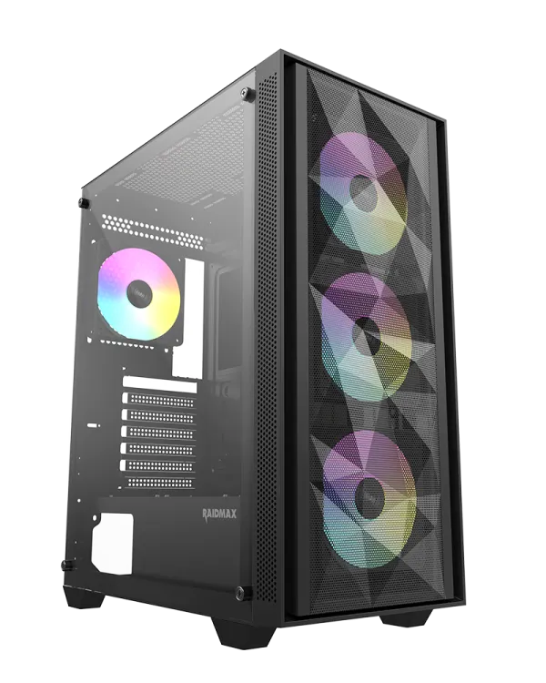 Kuciste Raidmax TALOS II  V217TBF Black RGB 650W (RX-650XTB)