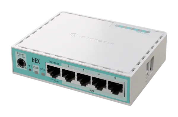 LAN MikroTik E50UG hEX ruter sa 5 x Gigabit LAN / WAN portova 10/10...