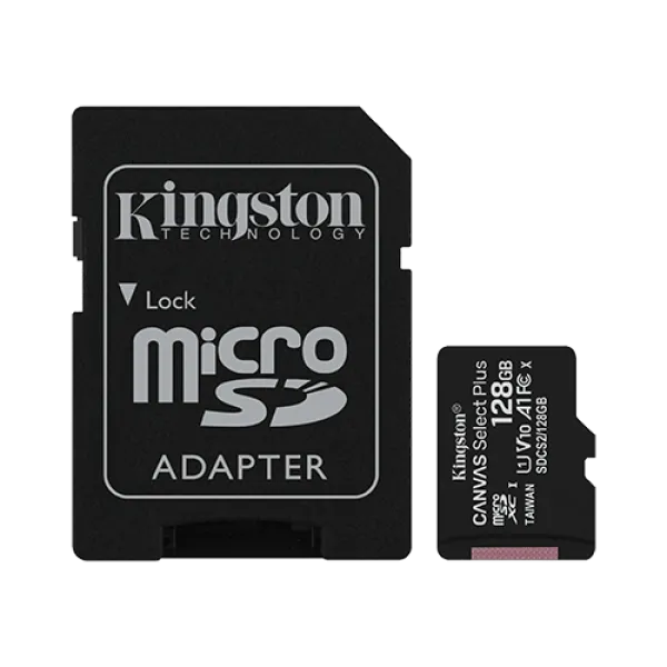 Micro SD Kingston 128GB Canvas Select Plus SDCS2/128GB + sd adapter