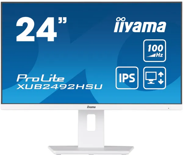 Monitor 23.8" Iiyama XUB2492HSU-W6 IPS 1920x1080/100Hz/0.4ms/HDMI/D...