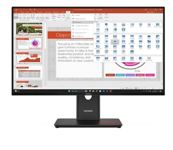 Monitor 27 Lenovo T27-40 64A5MAT6EU IPS/1920x1080/120Hz/4ms/HDMI/DP/VGA/USB - DS Computers DOO