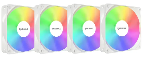 Raidmax 4x 120mm White  X-Air ARGB, NVX120FWDC4