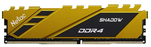 RAM DDR4 8GB 2666MHz Netac Shadow C19 Yellow NTSDD4P26SP-08Y