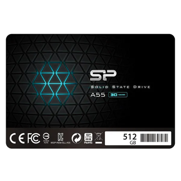 SSD 2.5" SATA SiliconPower A55 512GB, SP512GBSS3A55S25