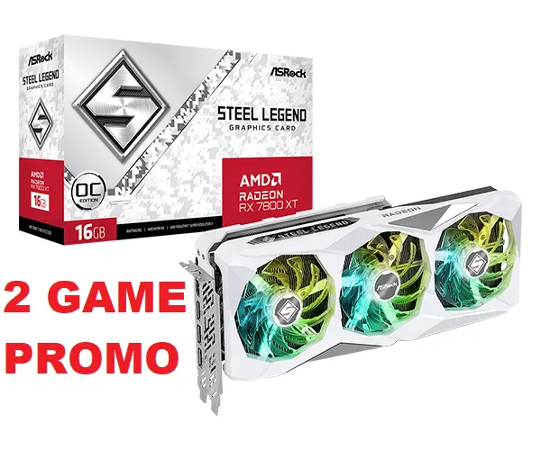 SVGA Asrock Radeon RX 7800 XT Steel Legend 16GB GDDR6 OC, RX7800XT ...