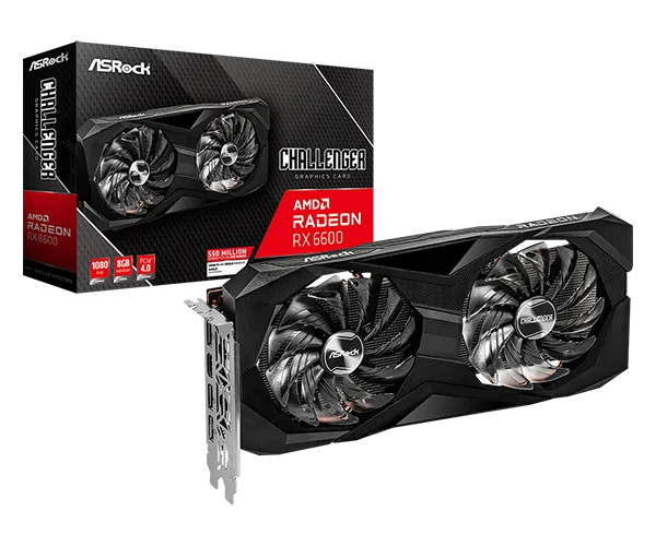 SVGA Asrock Radeon RX6600 Challenger D 8GB GDDR6, RX6600 CLD 8G