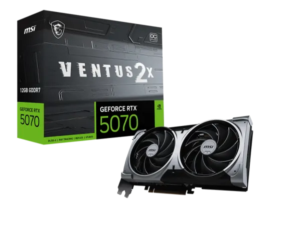 SVGA MSI RTX 5070 Ventus 2X OC 12GB GDDR7, V532-003R