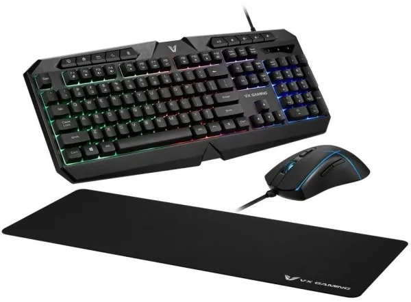 Tastatura + miš + podloga USB Volkano VX Helios VX-148-BK US crna