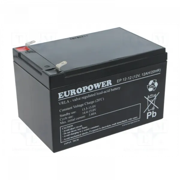 UPS Battery Europower ES12-12 12V 12Ah