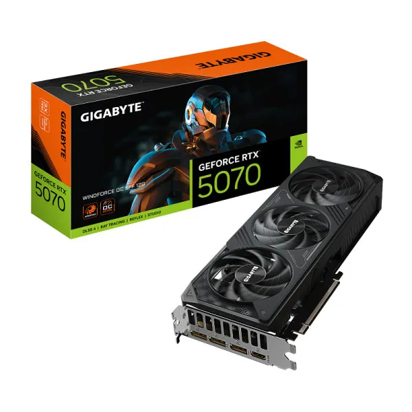 VGA Gigabyte RTX 5070 Windforce 12GB OC SFF, GV-N5070WF3OC-12GD - DS Computers DOO