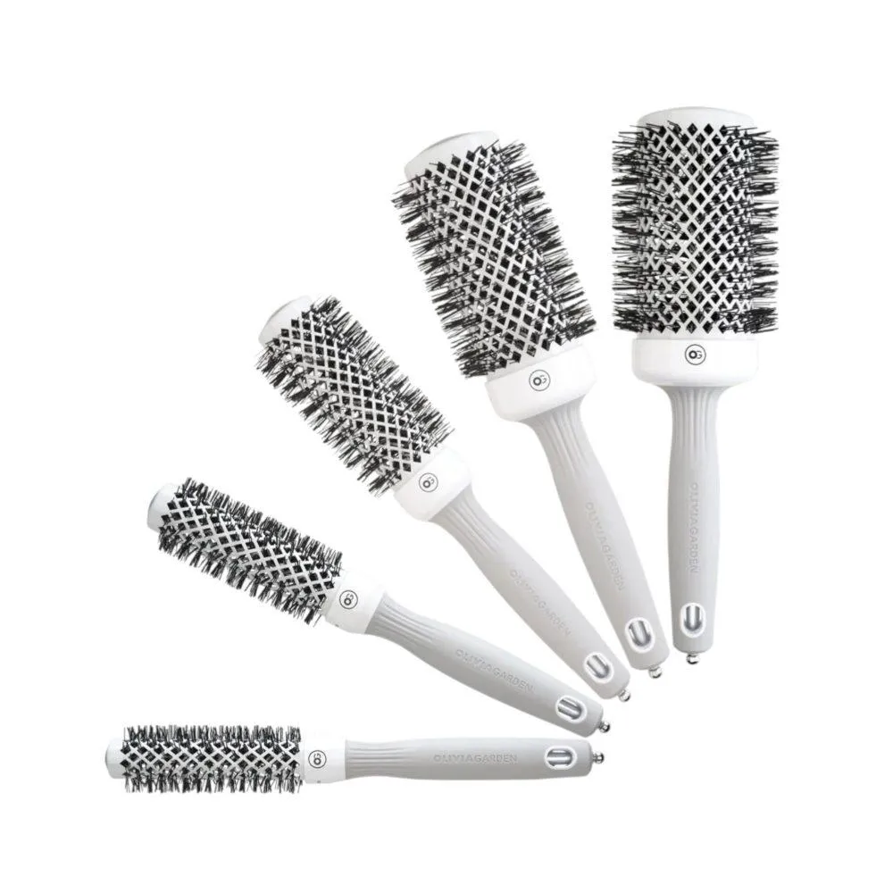 Olivia Garden Expert Blowout Shine White&Grey Brush