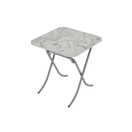 Alesta AL10033CM sto višenamenski sklopivi tekstura crni mermer 70X70CM